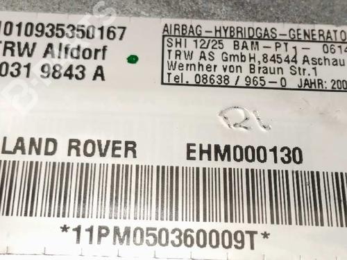 Førerens kollisjonspute LAND ROVER RANGE ROVER III (L322) 3.0 D 4x4 | BP1921506C9 