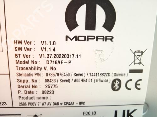 Radio OPEL MOVANO C Van (U9) 2.2 D | BP26209078E6 