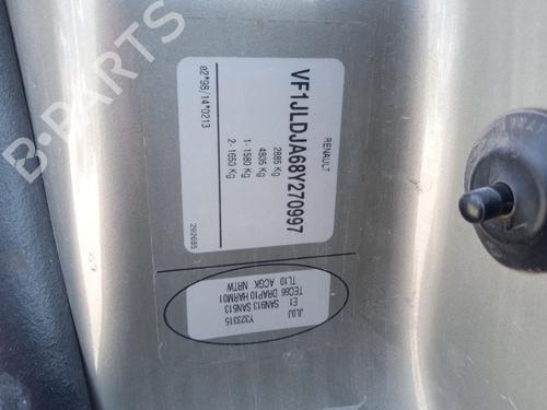 Front left window mechanism RENAULT TRAFIC II Bus (JL) 2.5 dCi 145 (JL0J) | BP28184446C22