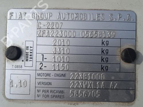 Left headlight FIAT DOBLO Box Body/MPV (223_) 1.9 JTD | BP29908229C28 