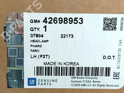 Left headlight OPEL MOKKA / MOKKA X (J13) 1.6 CDTI (_76) | BP29239981C28