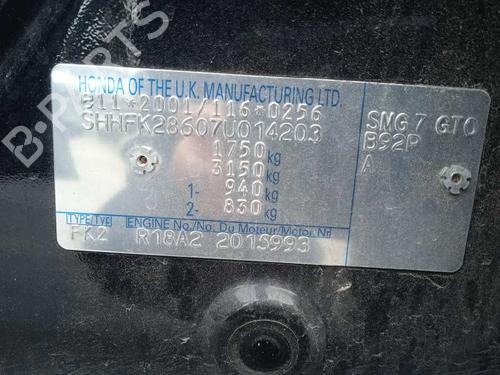 Engine HONDA CIVIC VIII Hatchback (FN, FK) 1.8 (FN1, FK2) | BP18459496M1 