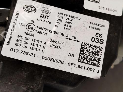 Left headlight SEAT ARONA (KJ7, KJP) 1.0 TSI | BP39021370C28 - Image 5