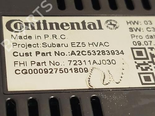 Climate control SUBARU LEGACY V Estate (BR) 2.0 D AWD (BRD) | BP25593411I5 