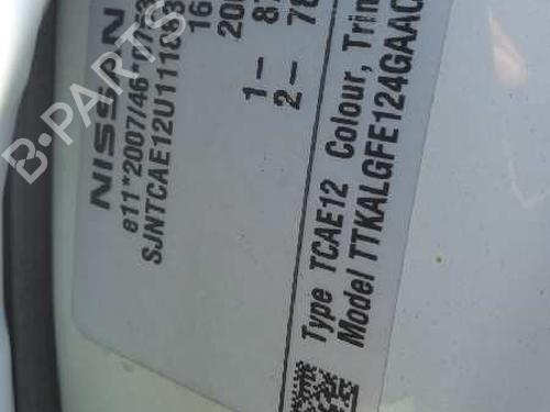 Hattehylde NISSAN NOTE (E12) 1.5 dCi | BP18161341C85 