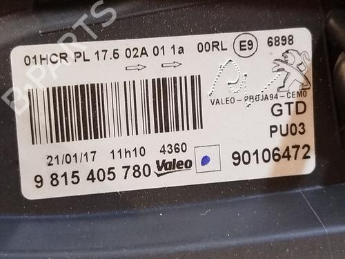 Left headlight PEUGEOT 2008 I (CU_) 1.2 THP 110 / PureTech 110 | BP23256773C28 