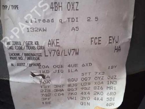 Høyre bak støtdemper AUDI ALLROAD C5 (4BH) 2.5 TDI quattro | BP11798970M19 