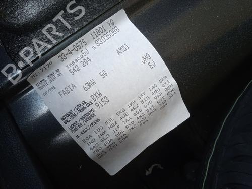 Climate control SKODA FABIA II (542) 1.4 | BP27589669I5