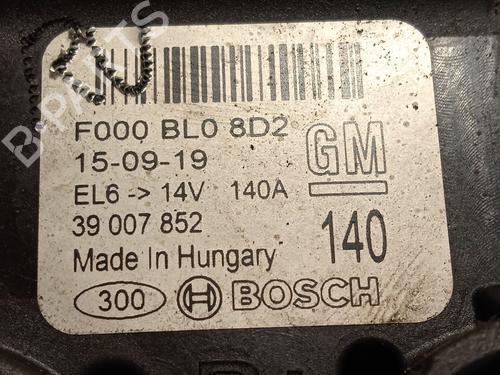 Alternator OPEL INSIGNIA A (G09) 2.0 CDTI (68) | BP30109371M7