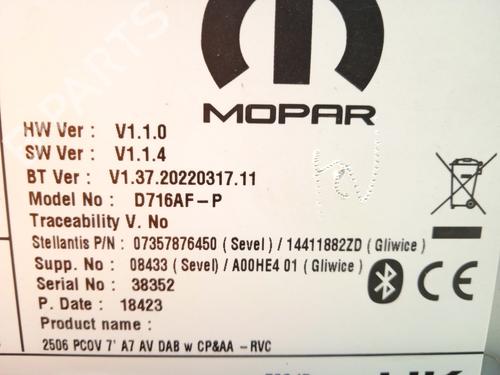 Radio OPEL MOVANO C Van (U9) 2.2 D | BP26209116E6 - Image 11