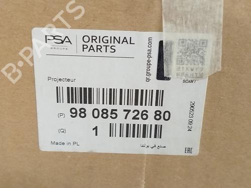 Left headlight PEUGEOT EXPERT Bus (V_)  | BP29207256C28 