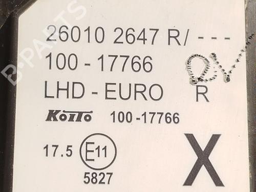Højre forlygte RENAULT KANGOO Express (FW0/1_) 1.5 dCi 75 (FW07, FW10, FW04) | BP30831277C29