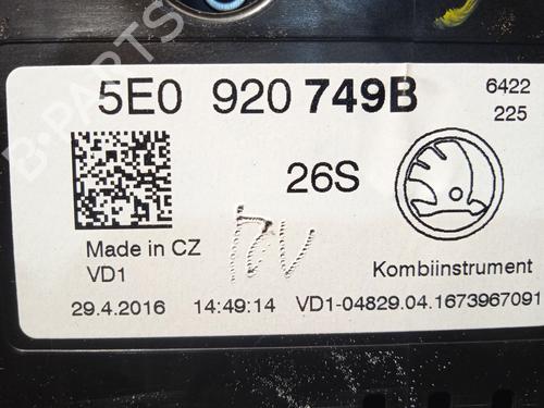 Instrument cluster SKODA OCTAVIA III Combi (5E5, 5E6) 2.0 TDI 4x4 | BP29525717C47 
