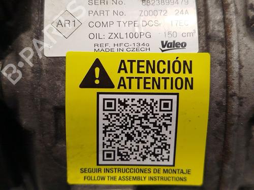 AC compressor RENAULT LAGUNA III (BT0/1) 2.0 dCi (BT01, BT08, BT09, BT0E, BT0K, BT12, BT1C, BT1D,... | BP30486016M34