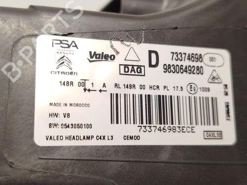 Right headlight CITROËN C4 III (BA_, BB_, BC_)  | BP29271011C29 
