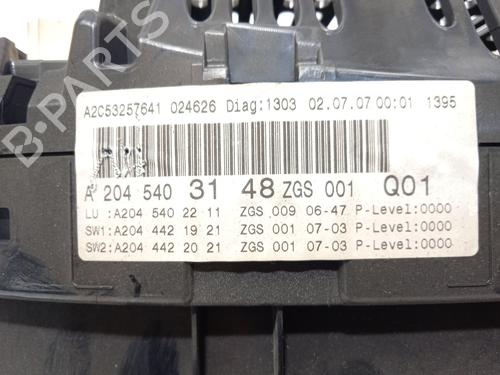 Instrument cluster MERCEDES-BENZ C-CLASS (W204)  | BP28139198C47 