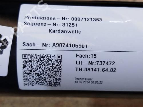 Driveshaft MERCEDES-BENZ SPRINTER 4-t Van (B907, B910) 419 CDI RWD (907.643, 907.645, 907.647) | BP26209808M37  - Image 10