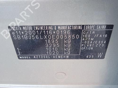 AC radiator TOYOTA AVENSIS Saloon (_T25_) 2.0 VVT-i (AZT250_, AZT250R) | BP29334289M32 