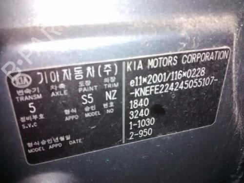 Front right window mechanism KIA CERATO I Saloon (LD) 2.0 CRDi | BP1237010C23 