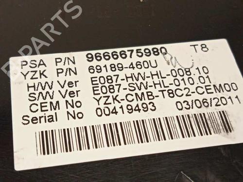 Instrument cluster PEUGEOT 3008 I MPV (0U_) 2.0 HDi | BP16658697C47