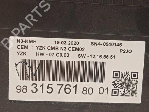 Instrument cluster OPEL CORSA F (P2JO) | BP16069110C47