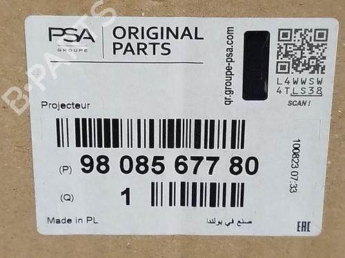 Venstre forlygte CITROËN JUMPY III Van (V_) | BP29309306C28