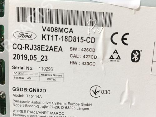 Radio FORD TRANSIT CONNECT V408 Box Body/MPV 1.5 EcoBlue | BP32169963E6  - Image 6