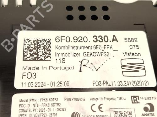 Instrument cluster SEAT ARONA (KJ7, KJP) 1.0 TSI | BP26209752C47  - Image 6