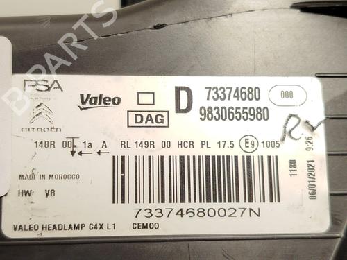 Right headlight CITROËN C4 X (BD_, BE_, BF_) 1.2 PureTech 100 (BDHNEA) | BP29063264C29 - Image 8