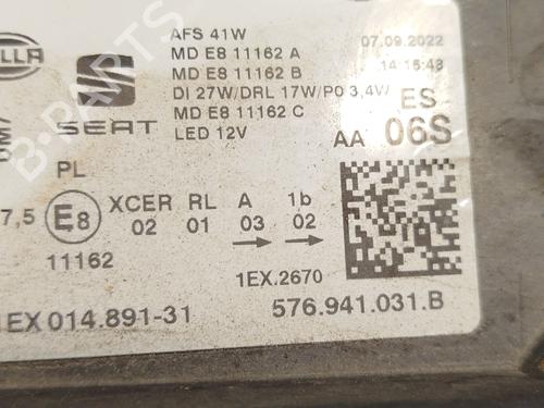 Left headlight SEAT ATECA (KH7, KHP) 1.5 TSI | BP30902407C28