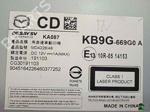 Radio MAZDA CX-5 (KF) 2.0 | BP16578662E6 