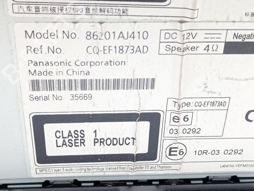 Radio SUBARU LEGACY V Estate (BR) 2.5 i AWD (BRM) | BP19254299E6 