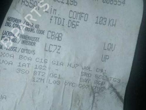 Fuel pump VW PASSAT B6 (3C2) 2.0 TDI 16V | BP4638792M76 