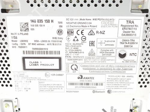 Radio VW CADDY IV Box Body/MPV (SAA, SAH) 2.0 TDI | BP23242942E6 