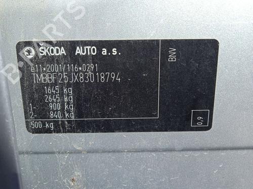 Right front door SKODA FABIA II (542) 1.4 TDI | BP19253772C3 