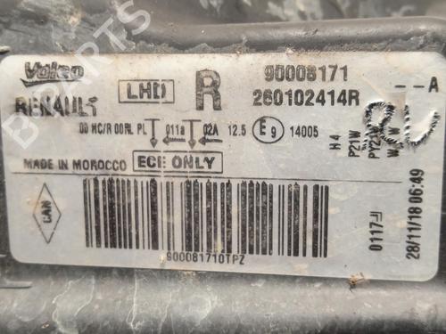 Right headlight DACIA DOKKER MPV (KE_) 1.5 dCi (KEAJ, KEAH) | BP29325784C29 