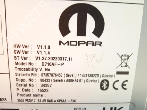 Radio OPEL MOVANO C Van (U9) 2.2 D | BP26209115E6 