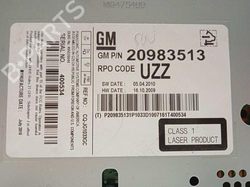 Radio OPEL ASTRA J (P10)  | BP17360155E6 