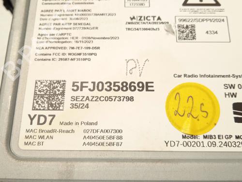 Display monitor SEAT IBIZA V (KJ1, KJG) 1.0 TSI | BP29612365C48 