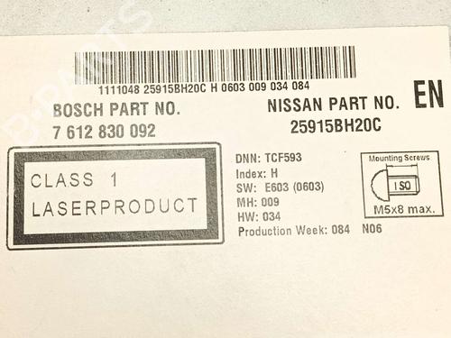 Electronic module NISSAN NV200 Van | BP40291294M83 - Image 7