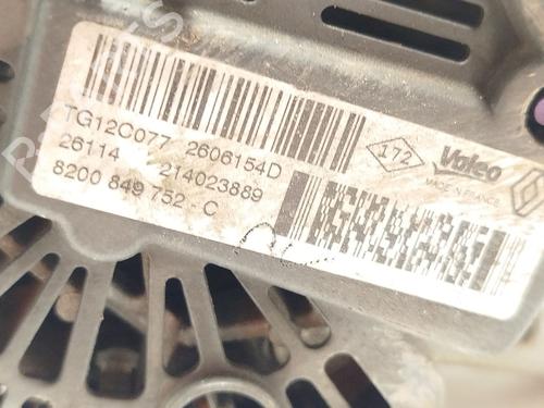Alternator RENAULT SCÉNIC III (JZ0/1_) 1.2 TCe | BP30591521M7