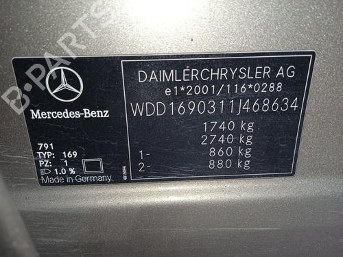 Front bumper reinforcement MERCEDES-BENZ A-CLASS (W169)  | BP22728970C109 