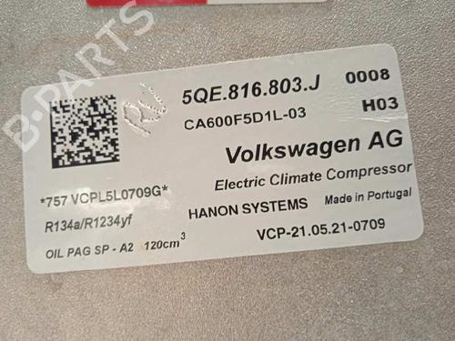 AC compressor VW GOLF VII (5G1, BQ1, BE1, BE2) 1.4 GTE Hybrid | BP16170204M34 