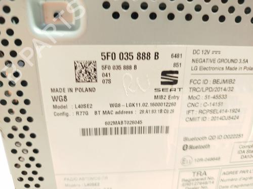 Radio SEAT IBIZA IV SC (6J1, 6P5) 1.4 TDI | BP23462158E6