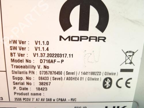 Radio OPEL MOVANO C Van (U9) 2.2 D | BP26209113E6 