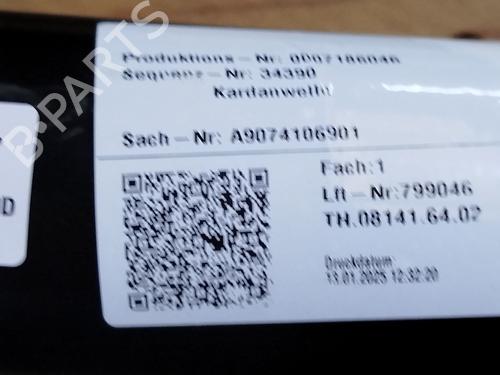 Driveshaft MERCEDES-BENZ SPRINTER 4-t Van (B907, B910) 419 CDI RWD (907.643, 907.645, 907.647) | BP26209873M37  - Image 10