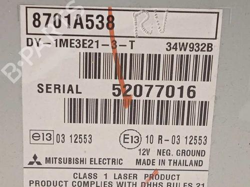 Radio MITSUBISHI MIRAGE / SPACE STAR VI Hatchback (A0_A) | BP10012209E6