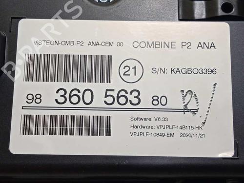 Instrument cluster PEUGEOT 208 I (CA_, CC_)  | BP15888454C47 