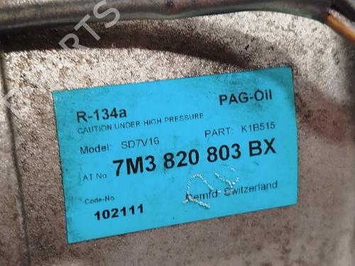 AC compressor SEAT ALHAMBRA (7V8, 7V9)  | BP26138609M34 