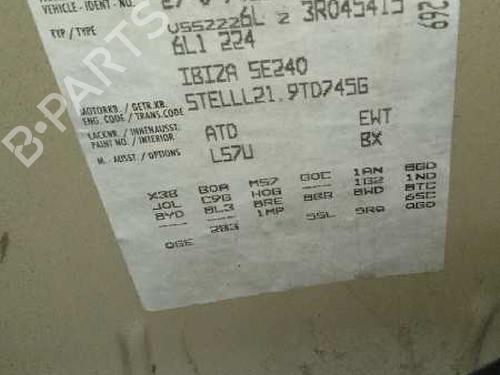 Left front fenders SEAT IBIZA III (6L1)  | BP16988447C41 